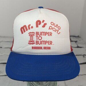 Mr P's Auto Parts Bumper to Bumper Woodburn Oregon Vintage Snapback ‎ Hat